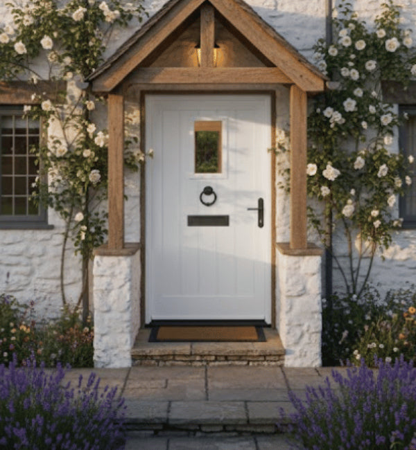 Broadfield Aluminium Front Door - Signature Collection-white